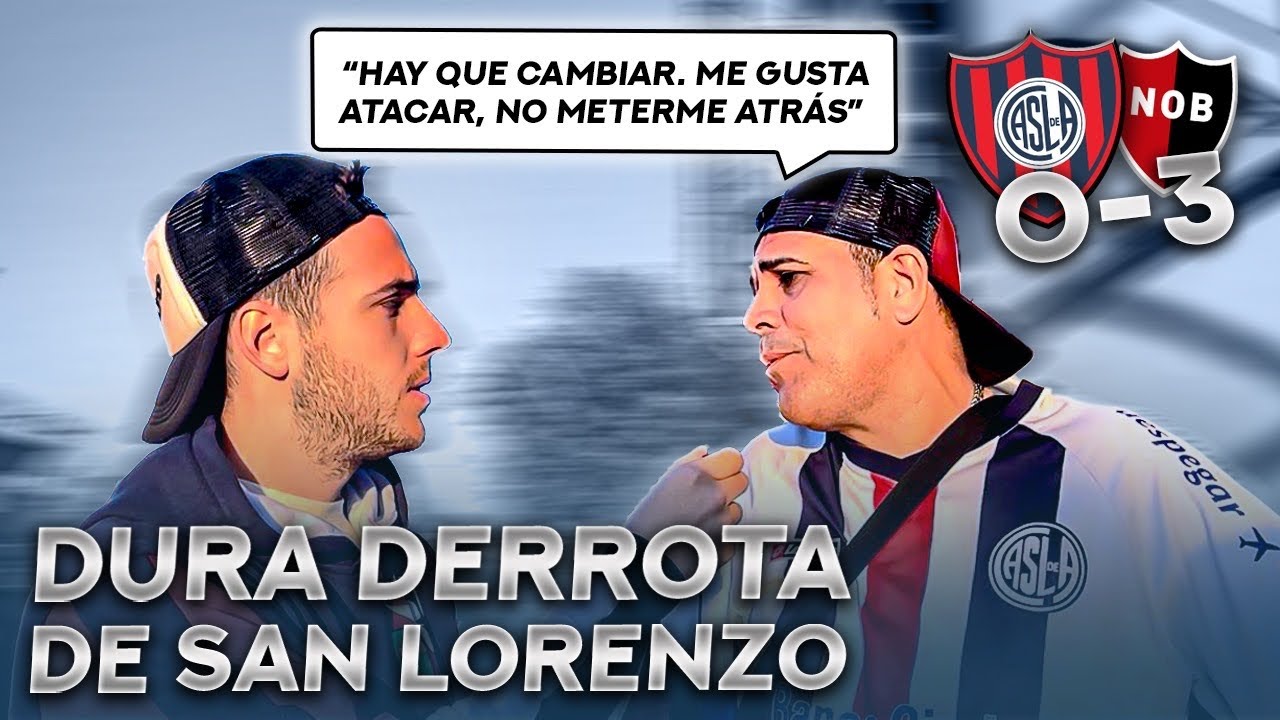 REACCIÓN CON LOS HINCHAS / SAN LORENZO 0-3 NEWELLS - YouTube