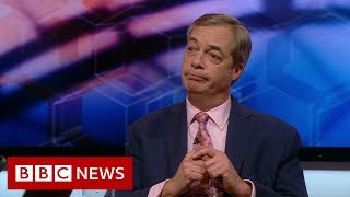 Nigel Farage reaction as Conservatives set for majority - BBC News