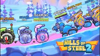 HILLS OF STEEL 2 : MY MAX LEVEL TANKS ARE DOMINATING ENEMIES EASILY screenshot 5