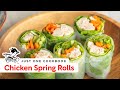 How To Make Chicken Spring Rolls (Recipe) バンバンジーの生春巻きの作り方 （レシピ）