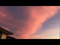 beautiful pink sky sunset time-lapse