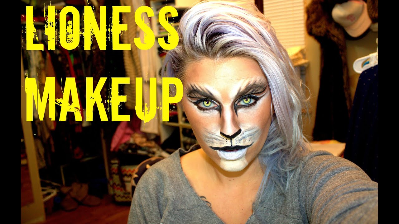 Lioness Makeup Halloween 2014 YouTube