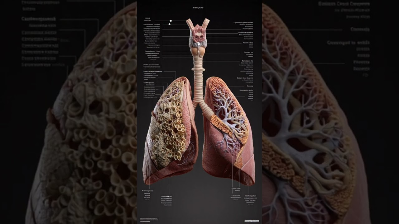 3D-анимация человеческих лёгких 