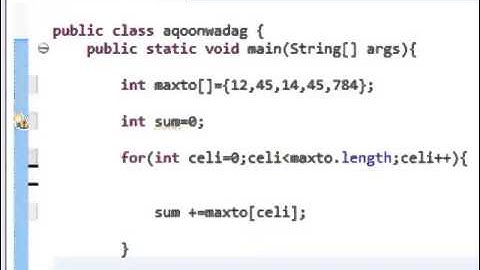 Java Programming Tutorial   29   Summing Elements of Arrays