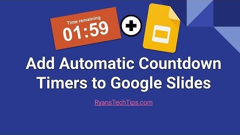 Add Automatic Countdown Timer to Google Slides | Super Easy!