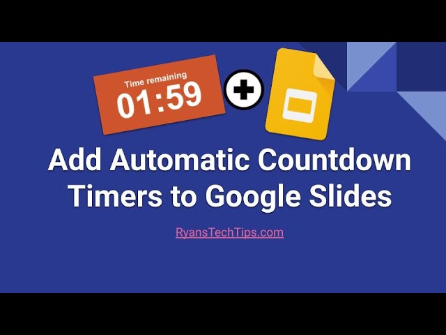 Add Automatic Countdown to Google Slides | Super Easy! -