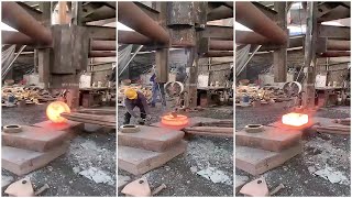 How To Professionally Forge Steel Billets EP357 #satisfying #forging #machines