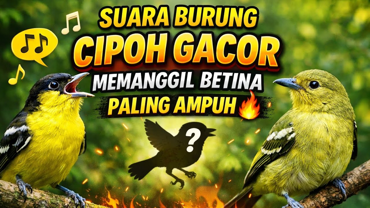 Suara Burung Cipoh Gacor Memanggil Betina Paling Ampuh 🔥