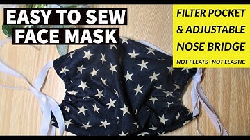 10 MINUTES FACE MASK WITH FILTER POCKET & NOSE WIRE