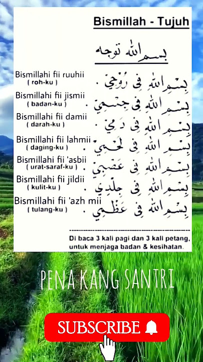 doa BISMILLAH TUJUH#doa #viral #islamic #islam #shortvideo #shorts