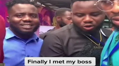 🤗Eyebrows raised as COMEDIAN OGA SABINUS and his look-alike MR CULTIVATOR J@m during event