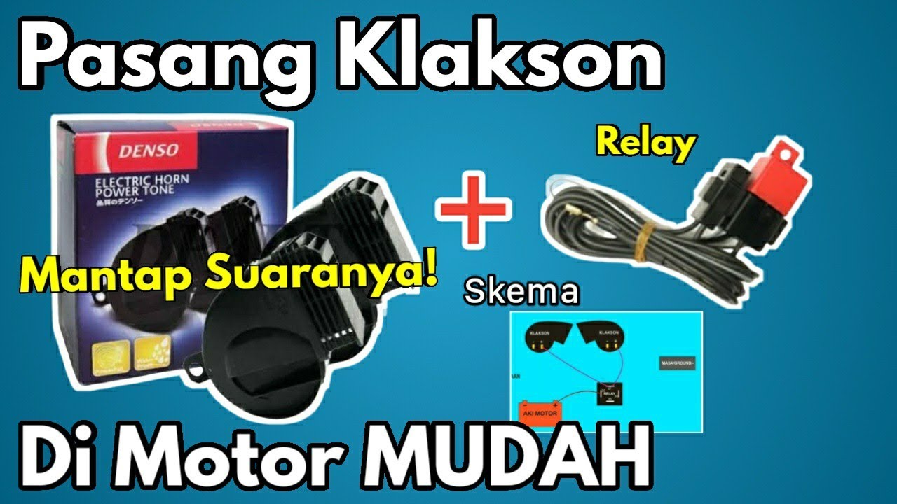 MAKIN KENCANG Tutorial pasang Klakson Denso waterproof di Motor