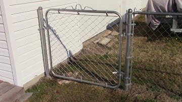 Installing a chain Link fence gate MM 72