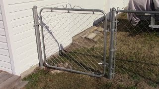 Installing a chain Link fence gate MM 72