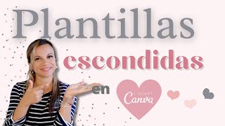 PLANTILLAS ESCONDIDAS en Canva/ 5 palabras claves para encontrarlas