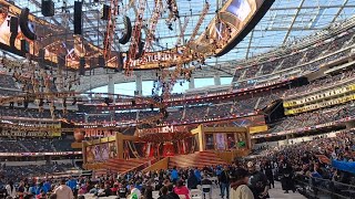 floor seats at Wrestlemania 39 walking down to the floor #wrestlemania39 #wrestlemania #wwe