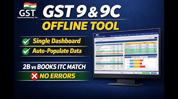 GST 9 & 9C Offline Tool – Complete Download & Filing Guide | Single Dashboard | Auto-Populated Data