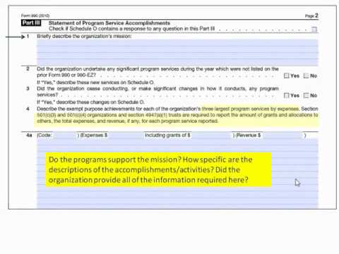 Form 990 Tutorial - Full