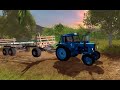 Farming Simulator 2017. Нестеровка. Трактор Беларус МТЗ-80. Прицеп  ПТС-12.