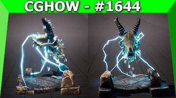 Electrified Skull in Unreal Engine 5.4 Niagara 👉 Trailer
