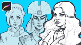 Drawing ATLA Characters in my Style | Procreate Timelapse