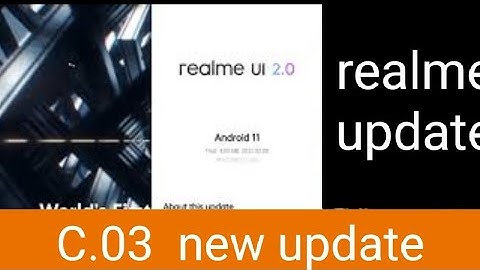 #realme7 #realmeui2_0update  realme UI 2.0 New Update C.03 | realme 7 C.03 Update  realme 7 New