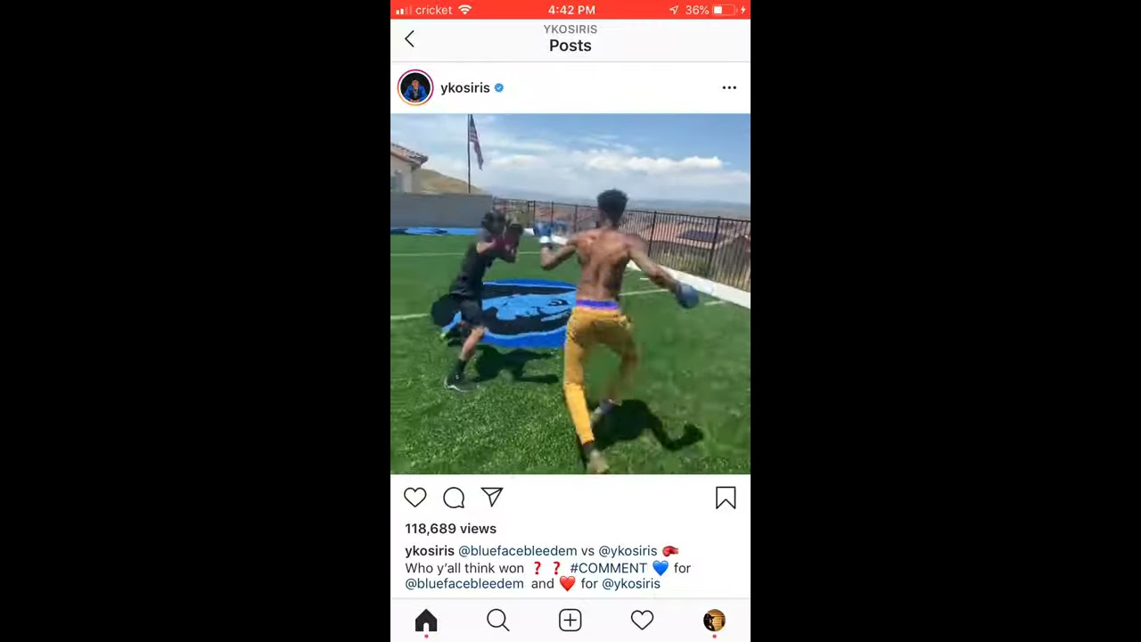 Blueface Vs YK Osiris FULL FIGHT 