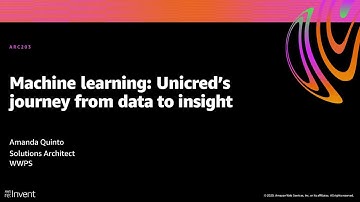 AWS re:Invent 2020: Machine learning: Unicred’s journey from data to insight