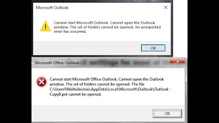 How to Fix the “Cannot start Microsoft Outlook. Cannot open the Outlook window” Error