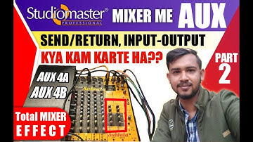 Studiomaster mixer के send/return aux(4A-4B)input-output  इस Feature को कैसे इस्तेमाल करे?