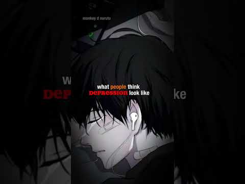 what depression looks like😰😰 | depression whatsapp status |OTAKU #shorts #anime