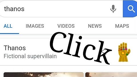 New: Google Thanos Easter Egg For End Game Snap Infinity Gauntlet!