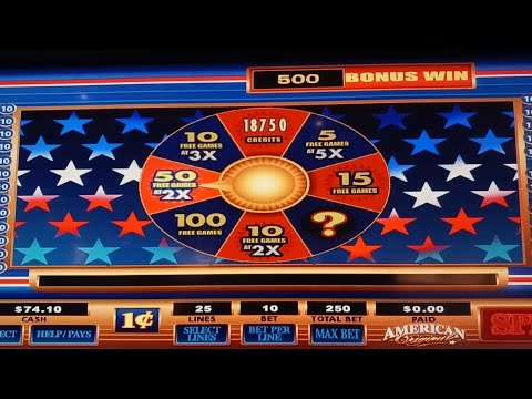 American Original (50 Free Games at 2x pay max bet bonus) Slot Play @ Horseshoe Indianapolis