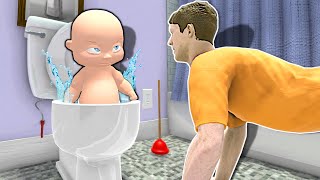 Baby Gets FLUSHED Down the Toilet! - Who's Your Daddy 2 Multiplayer