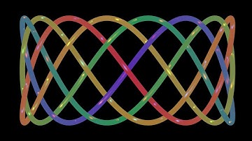 🌀 0039 | 4K Motion Graphics | 3D Lissajous Knots [3,8,37]