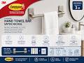 Command Hand Towel Bar Review | Easy No-Drill Satin Nickel Towel Holder for Bathroom