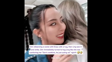 Omg, I just can’t with Ling — standing there smiling like a jealous girlfriend 🤭#หลิงออม #LingOrm