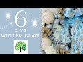 🎄6 DIY DOLLAR TREE DECOR CRAFTS WINTER GLAM WREATH🎄I Love Christmas ep 34 Olivia Romantic Home DIY