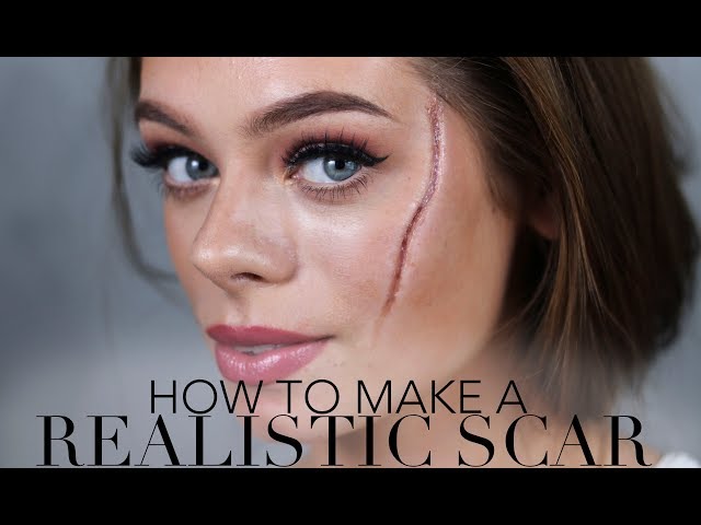 HOW TO MAKE A REALISTIC SCAR / Halloween & SFX Makeup 