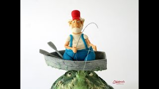 Fisherman &amp; Row Boat Cake Topper Tutorial