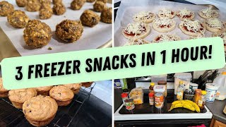 3 HEALTHY SNACKS FOR YOUR FREEZER IN ONE HOUR!