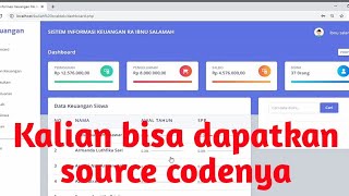 sistem informasi keuangan berbasis web di RA Ibnu Salamah screenshot 1