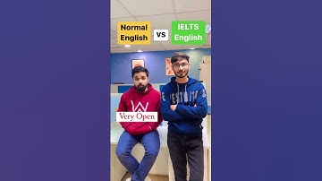 Thumbnail of Normal English vs IELTS English  #studyabroad  #shorts