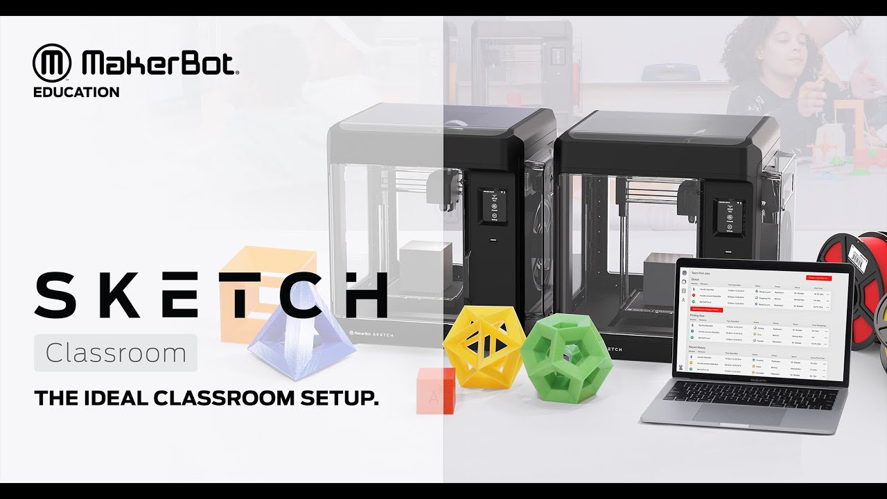 video Makerbot Sketch Classroom
