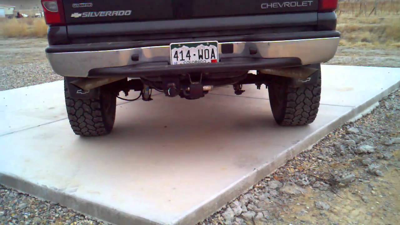 03 chevy silverado glasspack exhaust after 6months YouTube
