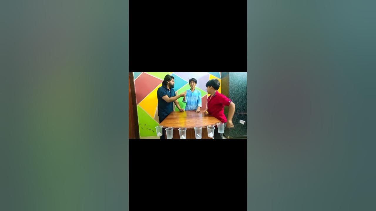ping pong ball throw in the cup challenge YouTube