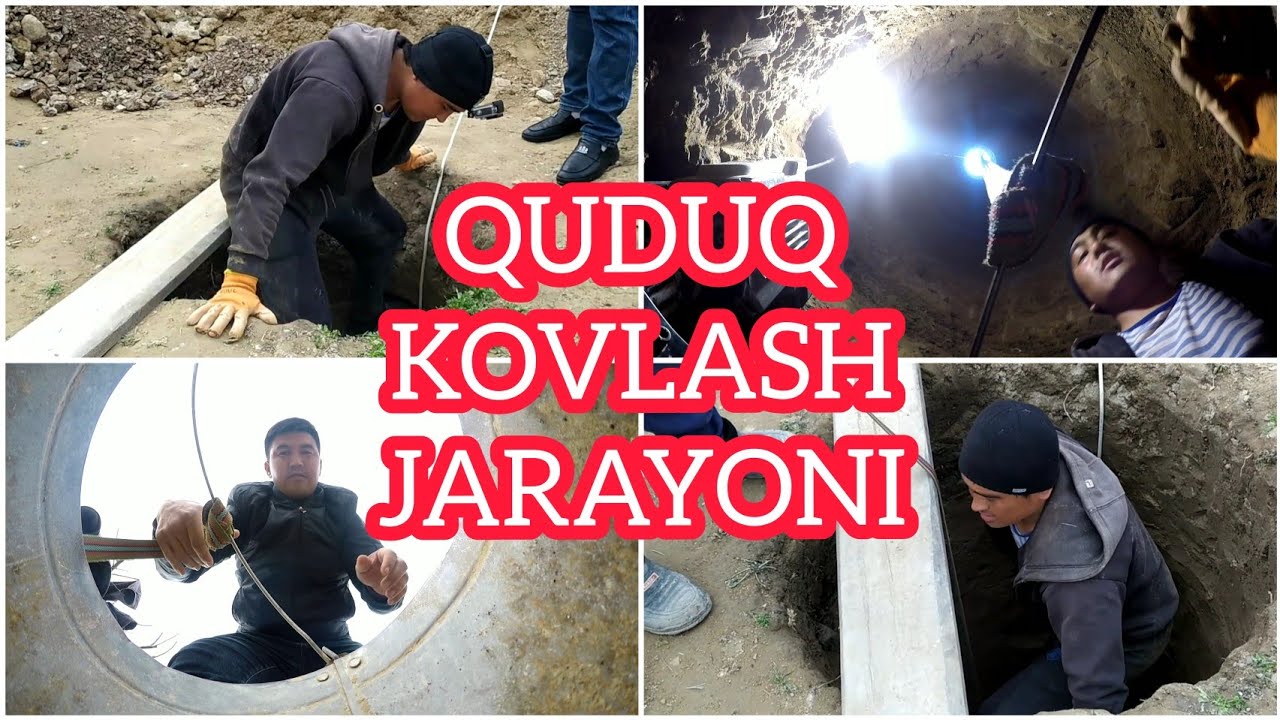 QUDUQ KOVLASH JARAYONI. WELL DIGGING PROCESS. ПРОЦЕСС ЭКСПЛУАТАЦИИ СКВАЖИН