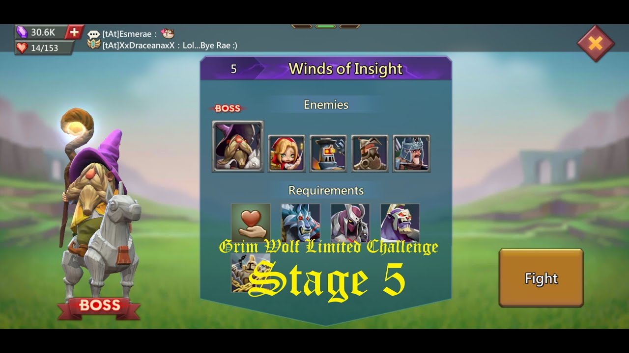 Limited Challenge//Grim Wolf//Stage 5//October 2021