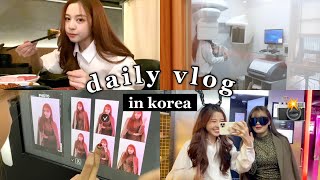 eng) 📸 daily vlog in korea. skin day at cheongdam/hangout & try photobooth with hi prae | Babyjingko