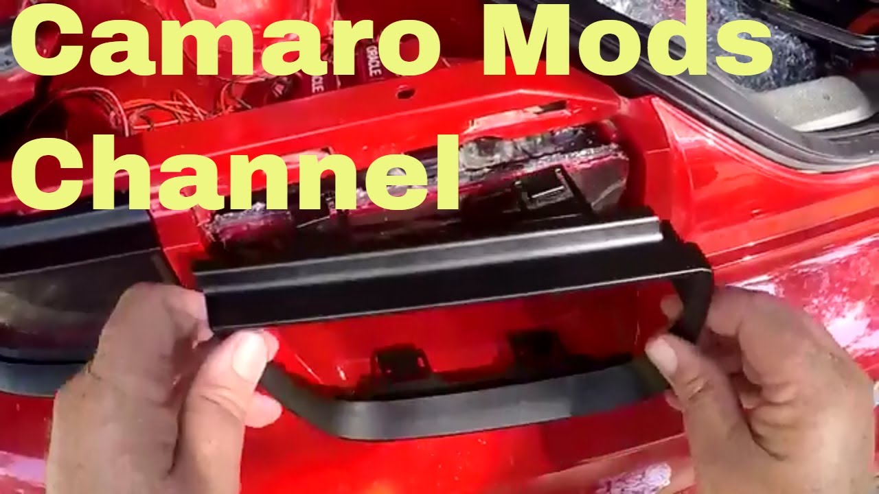 Camaro Tail Light Bezels Removal and Install YouTube
